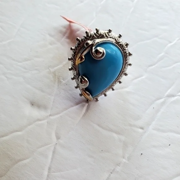 New Women's Stamped 316L S. Steel Necklace & Ring Size 7 NWT - Picture 8 of 12